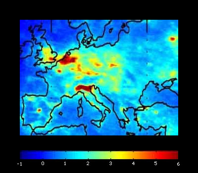 Europe Pollution Map